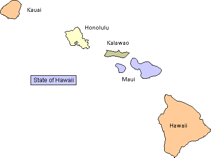 Hawaii County Map